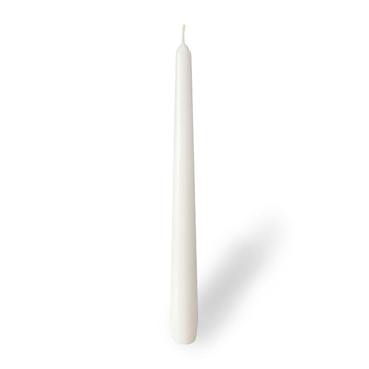 Свеча коническая d22мм h250мм белая (60)