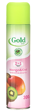 Освежитель воздуха "Gold Wind" Манго и Киви 300мл (12)