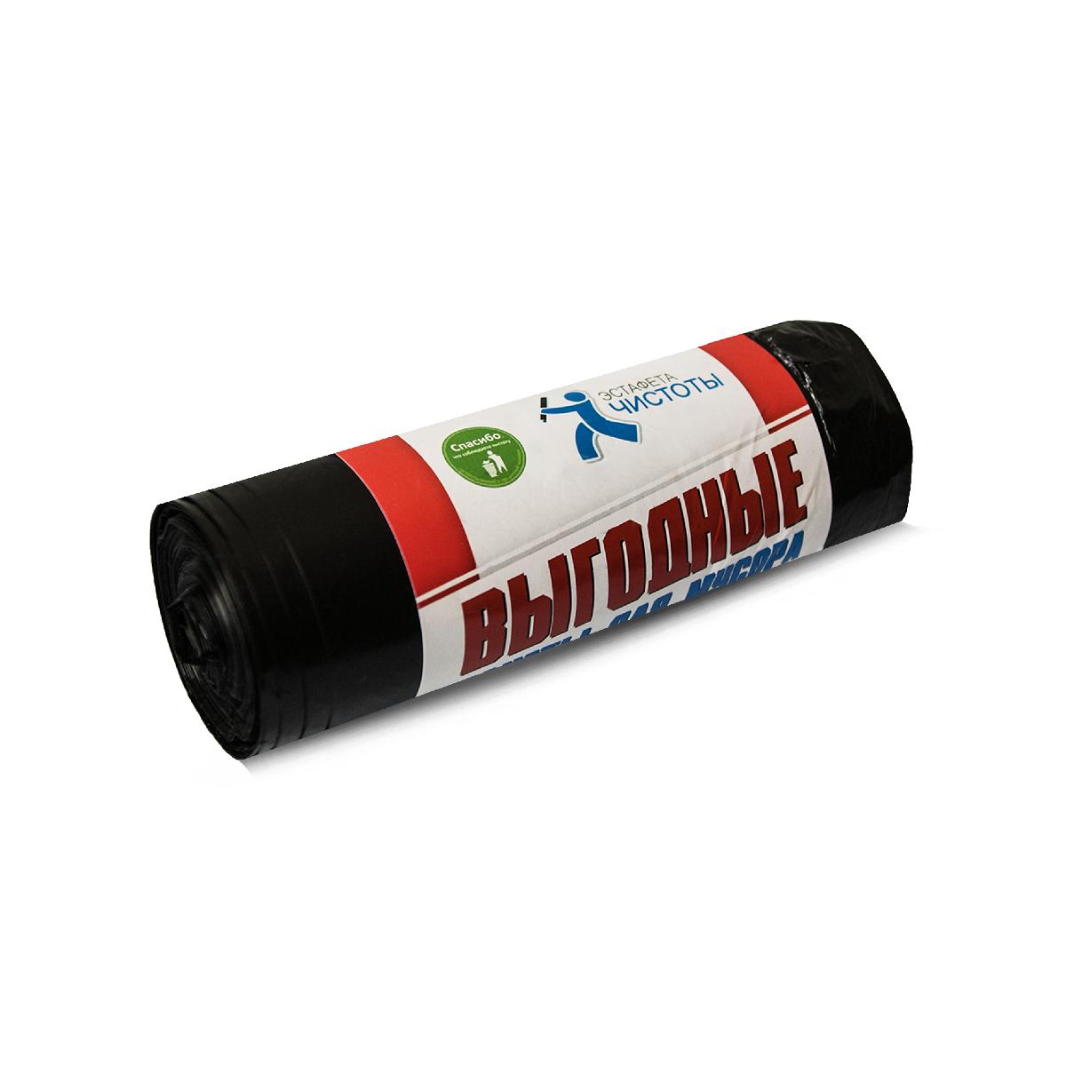 Мешки для мусора в рулоне ПВД 70*110 120л 30мкр 430гр Compact 10шт (20) 