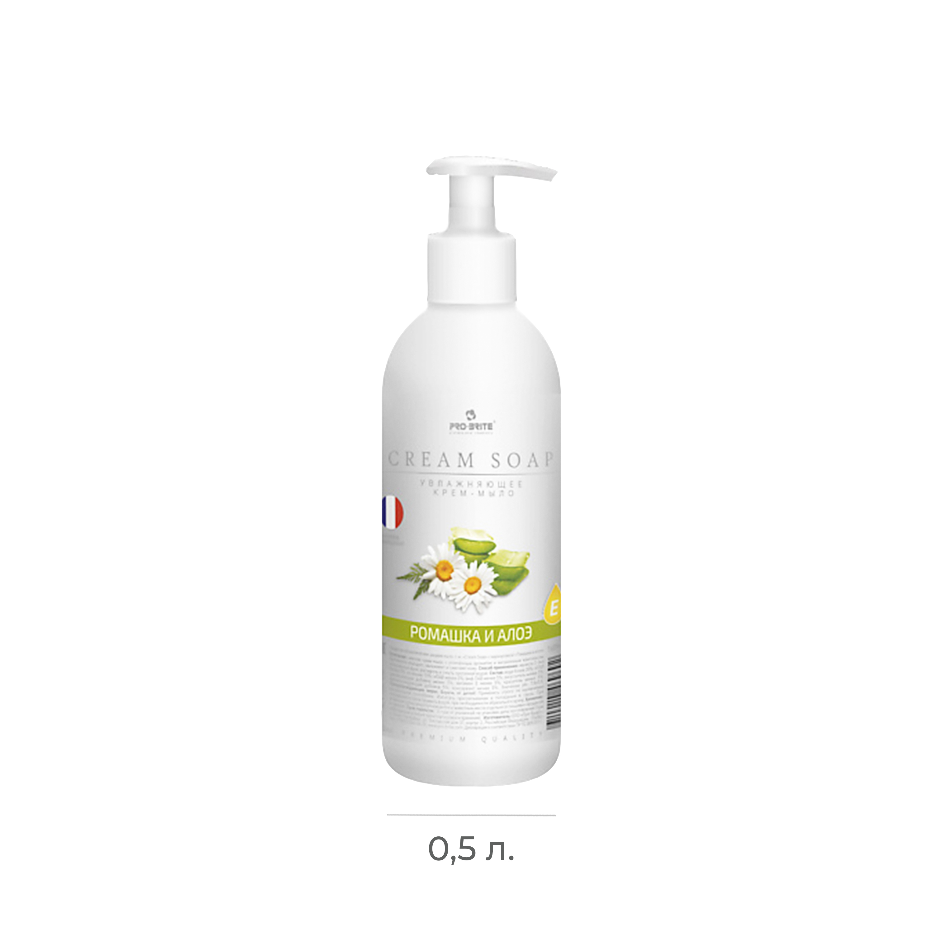 Увлажняющее крем-мыло Pro-brite Cream Soap Premium Ромашка и алоэ 500мл 1609-05 (10)