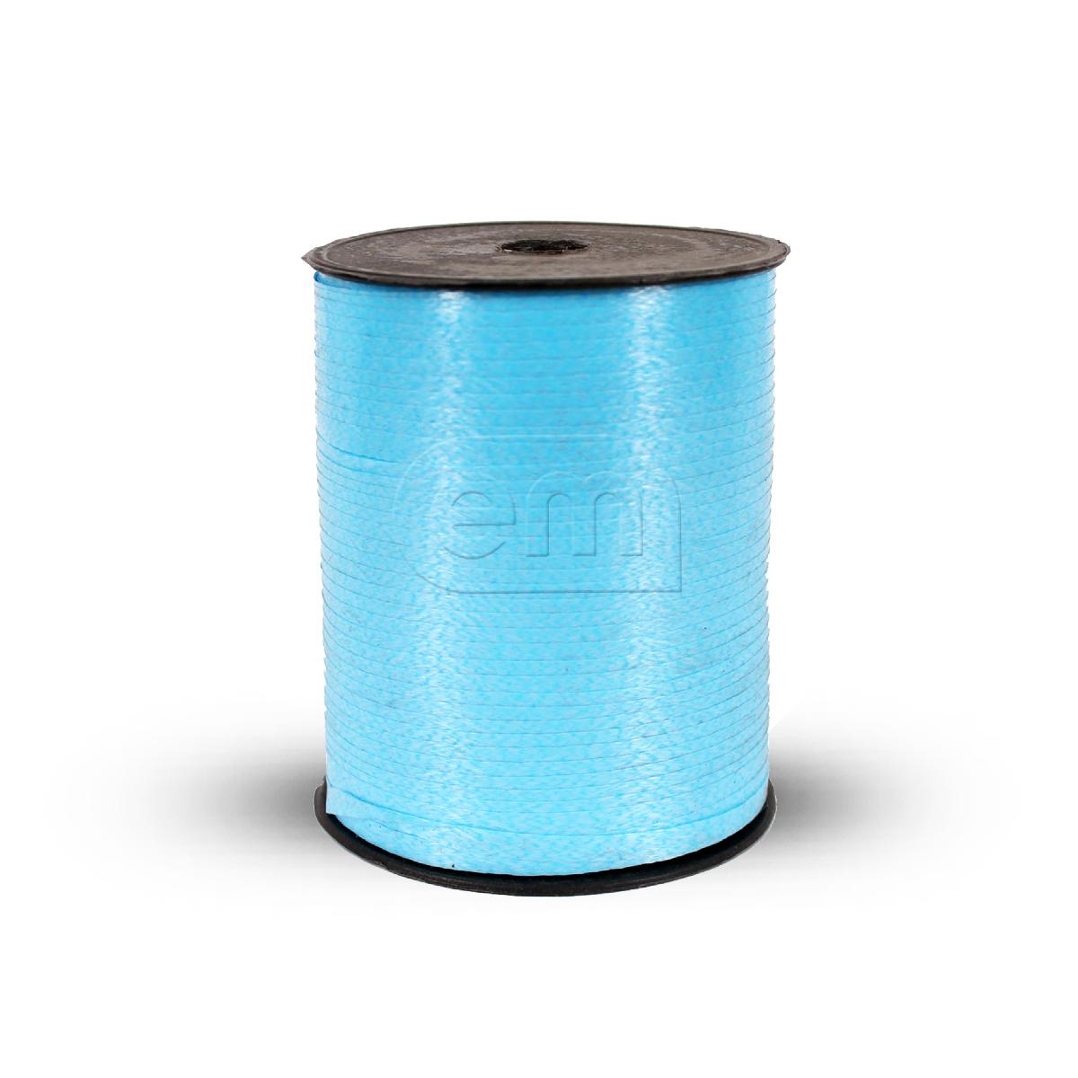 Лента упаковочная декоративная 5мм*500м голубая