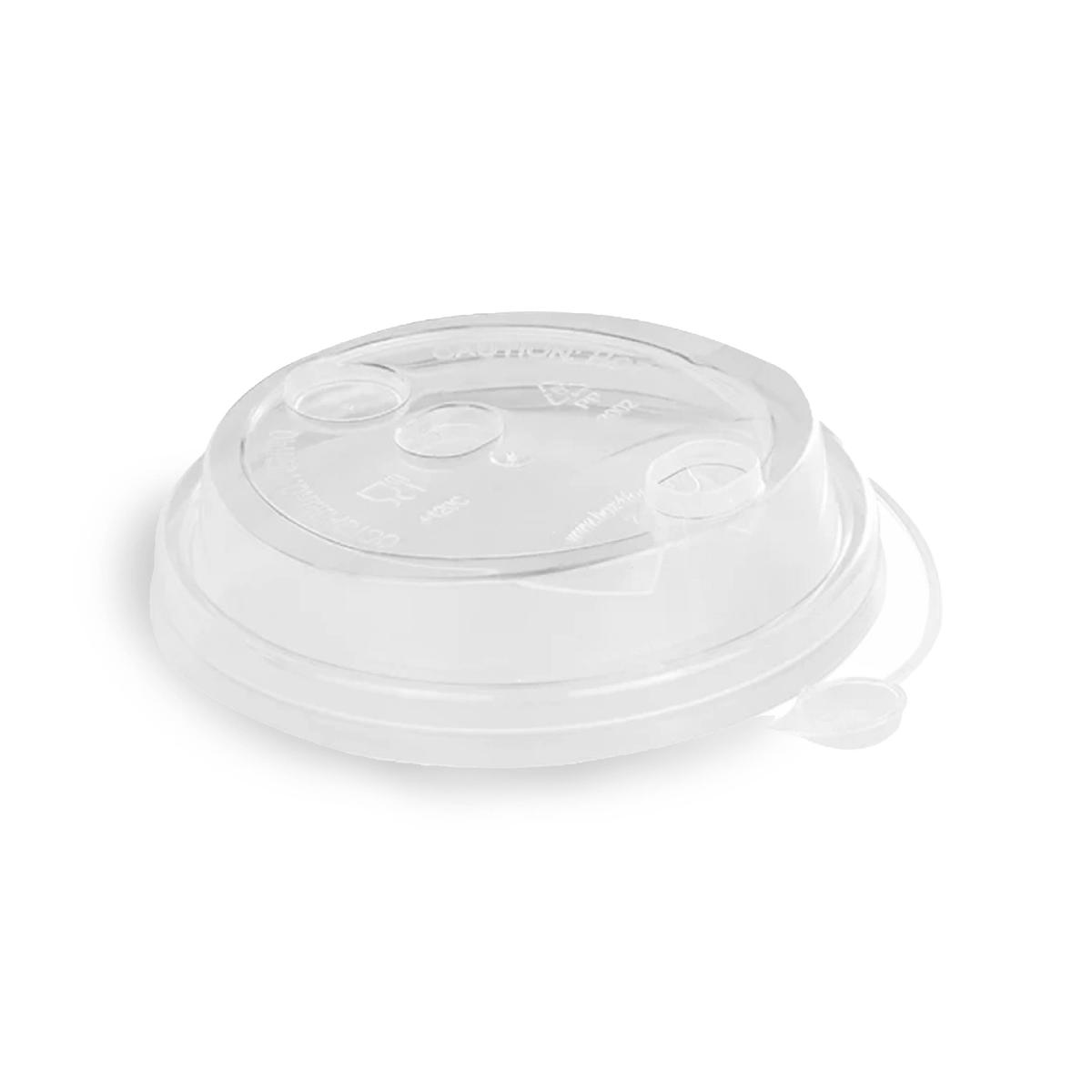 Крышка пластиковая d=80 с закрыв носиком прозрачная Перинт PP (40/1200)