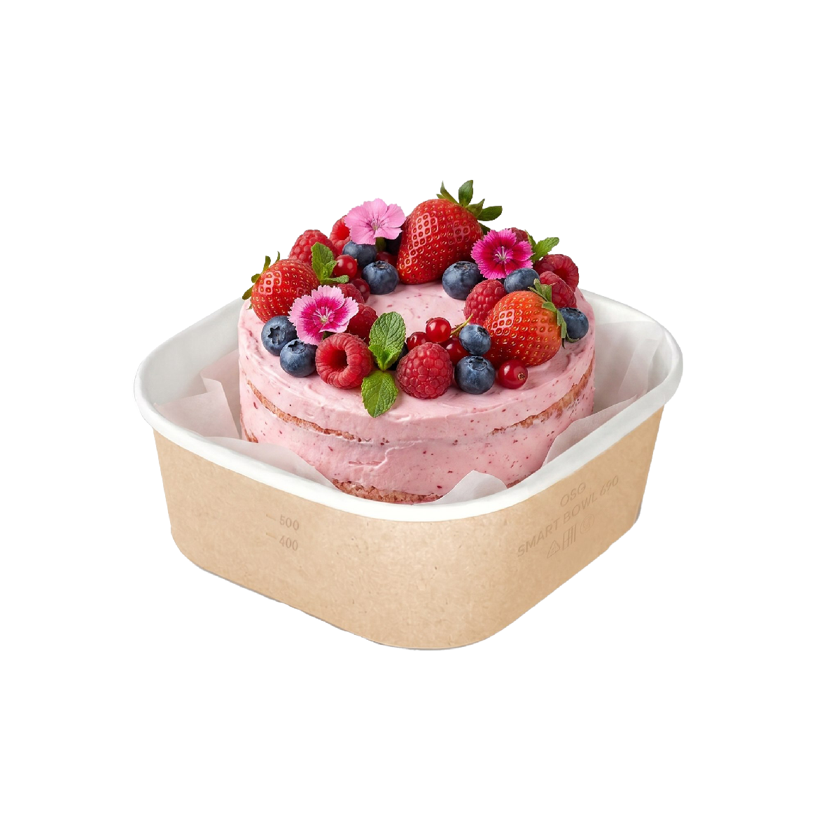 Контейнер картонный без крышки SMART BOWL 690 мл 145*145*51мм OSQ (45/360)