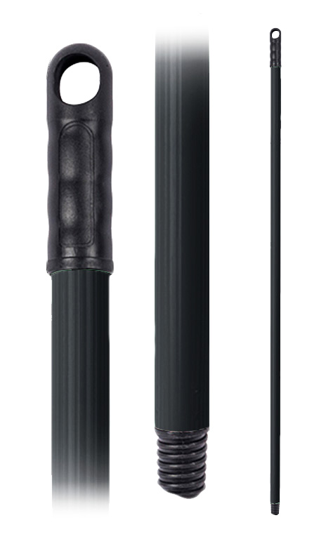 Рукоятка для швабры 120см d22мм металл усиленный "Bali" чёрный (25)