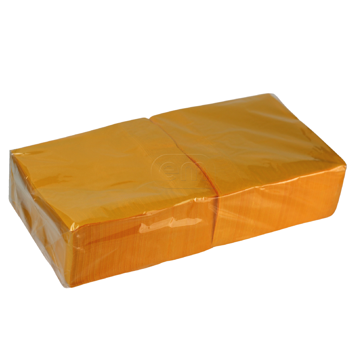 Салфетки бумажные 2-слойные 33×33см 200шт желтые (9)