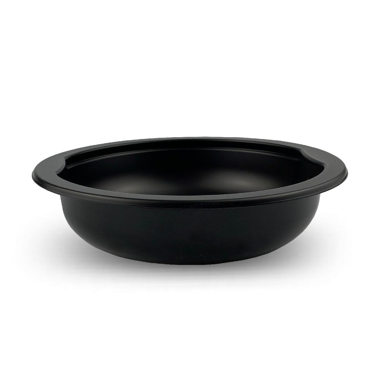 Миска под запайку ПР-МС 350мл 150-35мм РР черная (480)