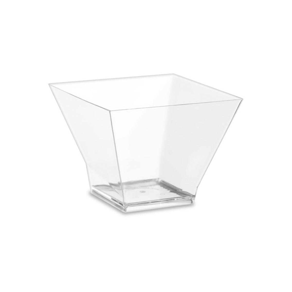 Чашка фуршетная Средняя пагода XL 200 мл прозрачная 80*80*60мм 5008П (12/240)