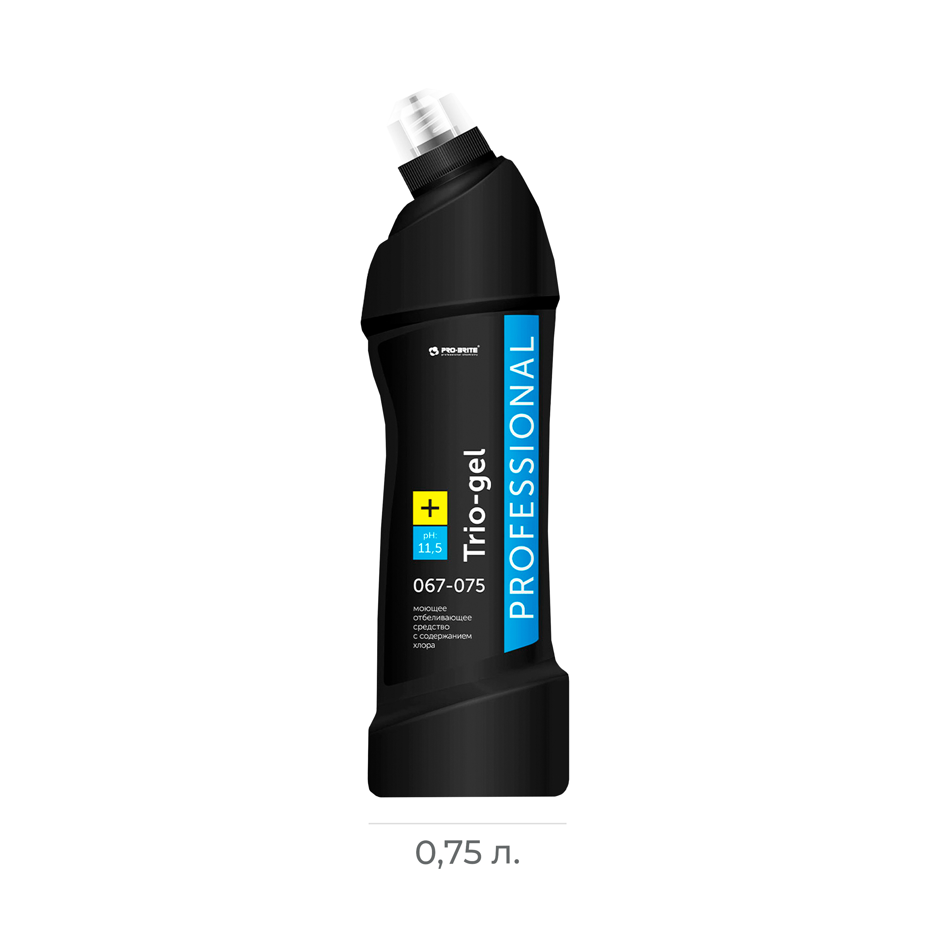 Ср-во моющее отбеливающее с содержанием хлора Pro-Brite Trio-gel  Ph11,5 067-075 0,75л (14)