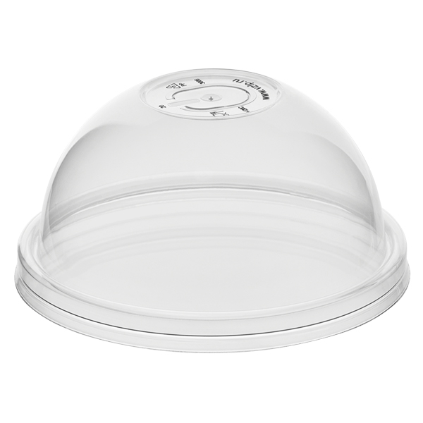 Крышка для стакана 90мм купольная прозрачная отверстие/заглушка PP 3006 (50/1000)