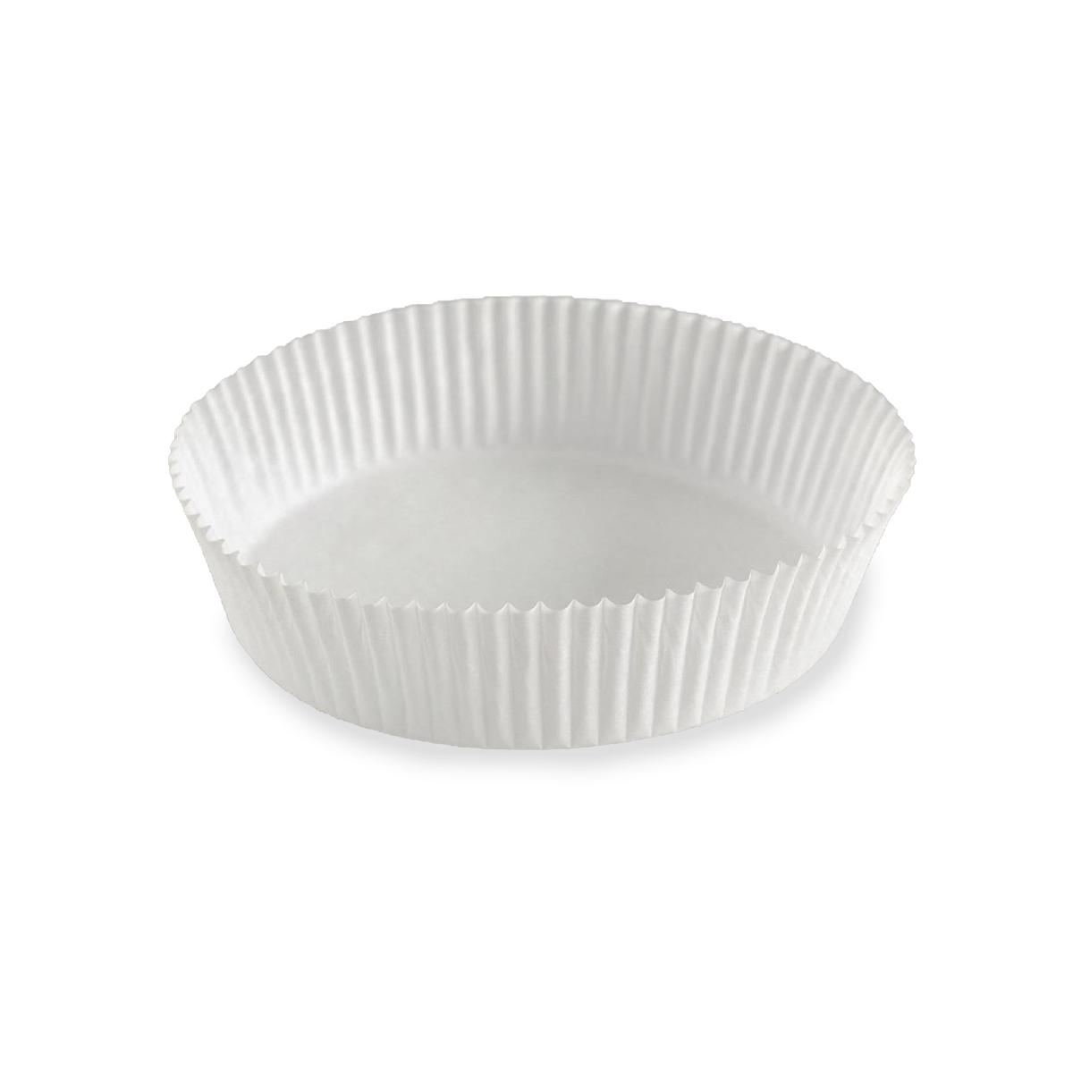 Тарталетки бумажные круглые белые 90*25мм (4000)