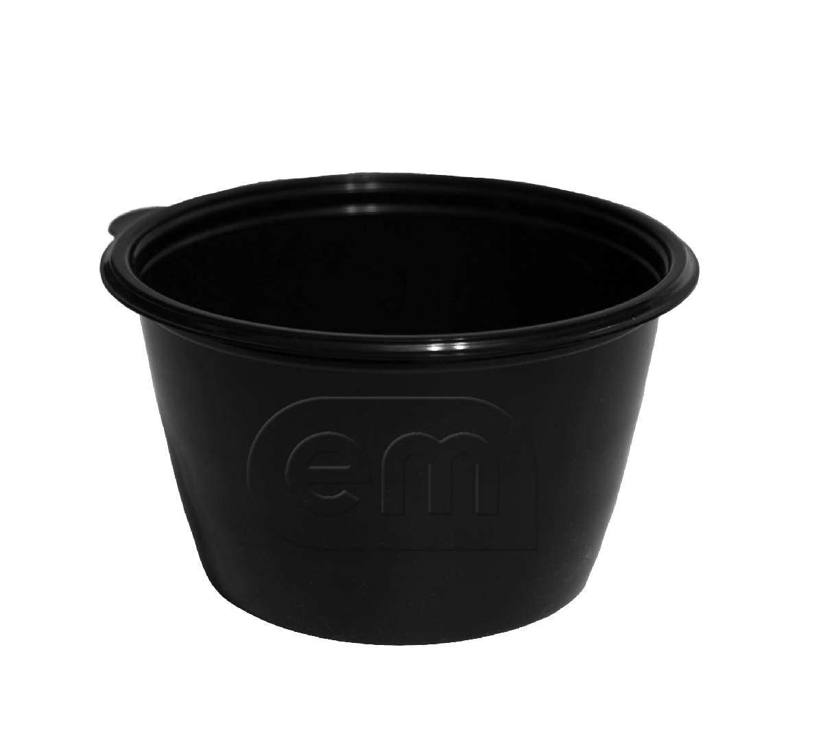 Контейнер круглый К144 d144мм 750мл h83.6мм черный PP Stirolplast (50/300)