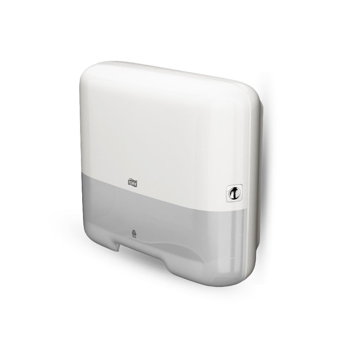 Диспенсер для полотенец ZZ-укл. "Tork H3" мини белый арт. 553100-00