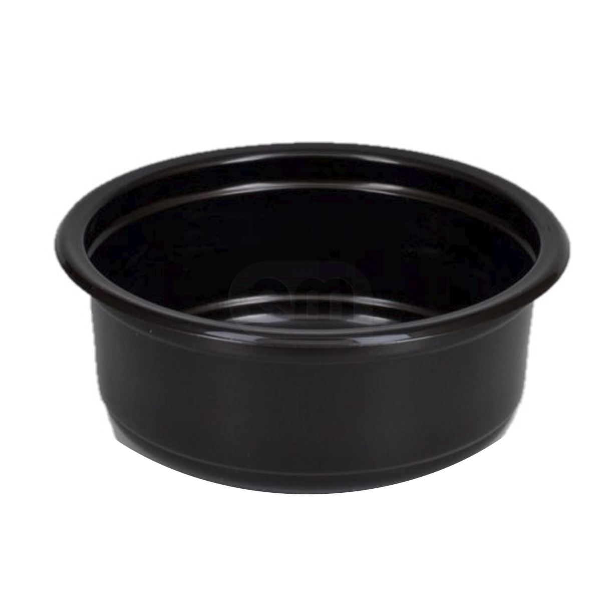 Контейнер круглый СПК115 d115мм 350мл h58.6мм черный PP (50/500)