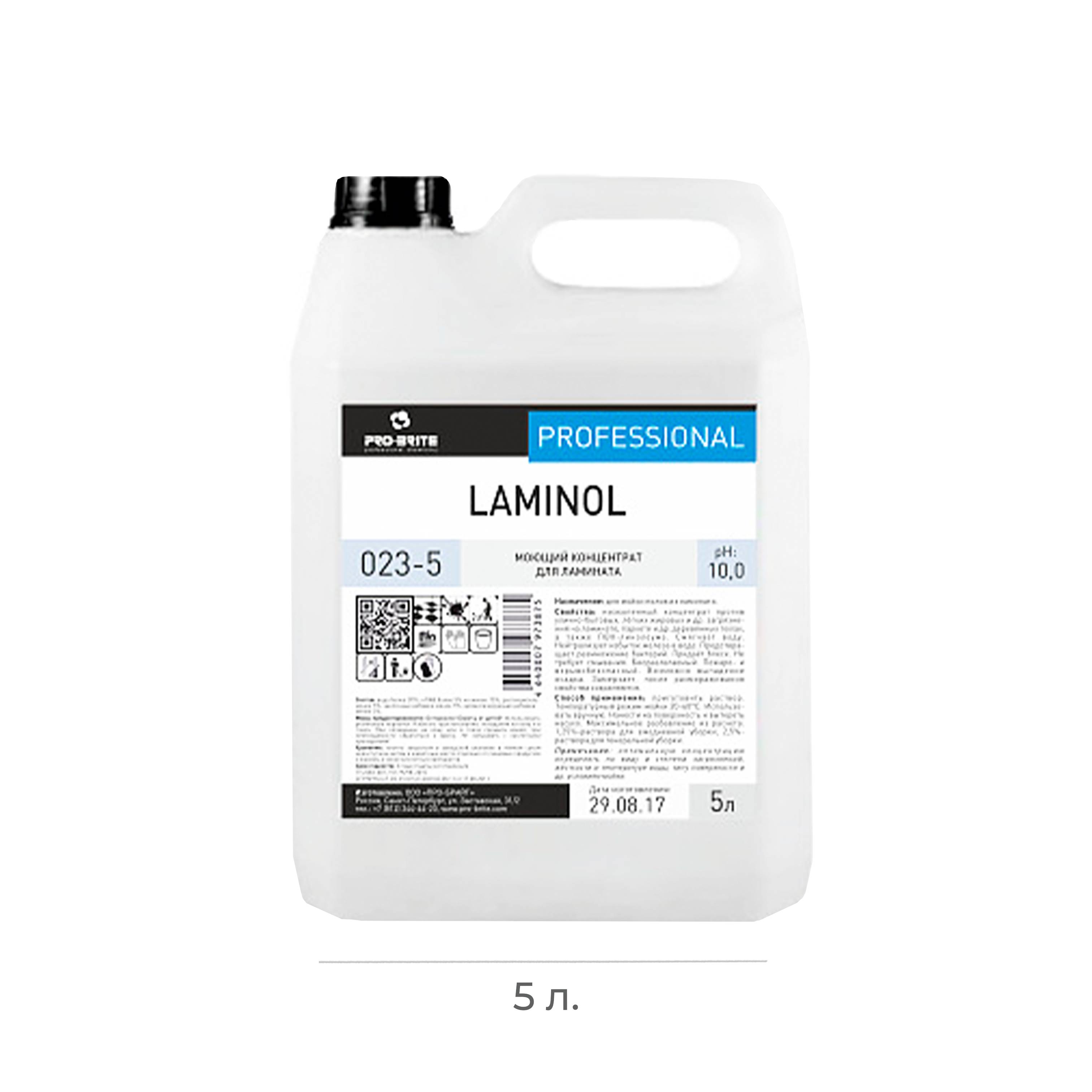 Средство чистящее для паркета и ламината Pro-brite Laminol 5л конц. 023-5 (4)