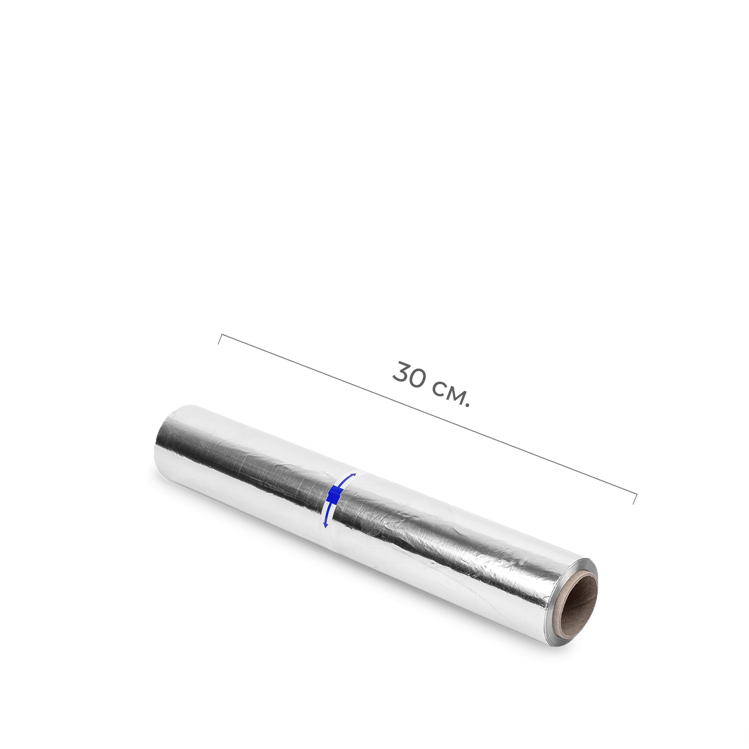 Фольга алюминиевая пищевая прочная 30см*50м*11мк У45-290х15 (9)