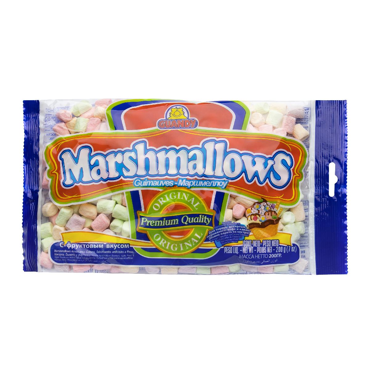 Маршмеллоу мини цветной фруктовый 200г Quandy (20)