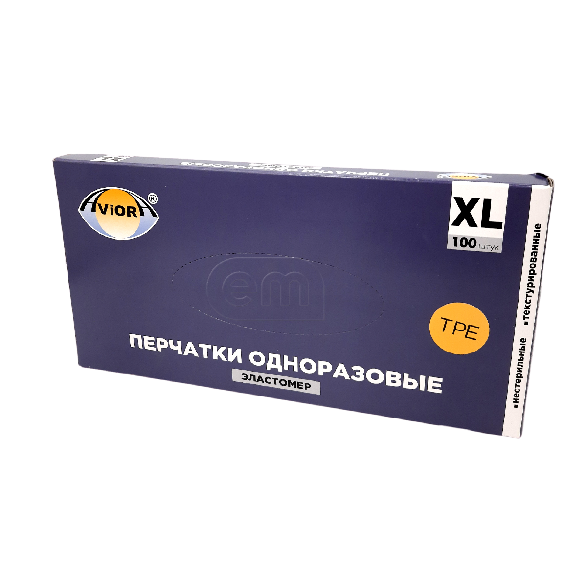 Перчатки одноразовые эластомер размер XL 100шт (10)