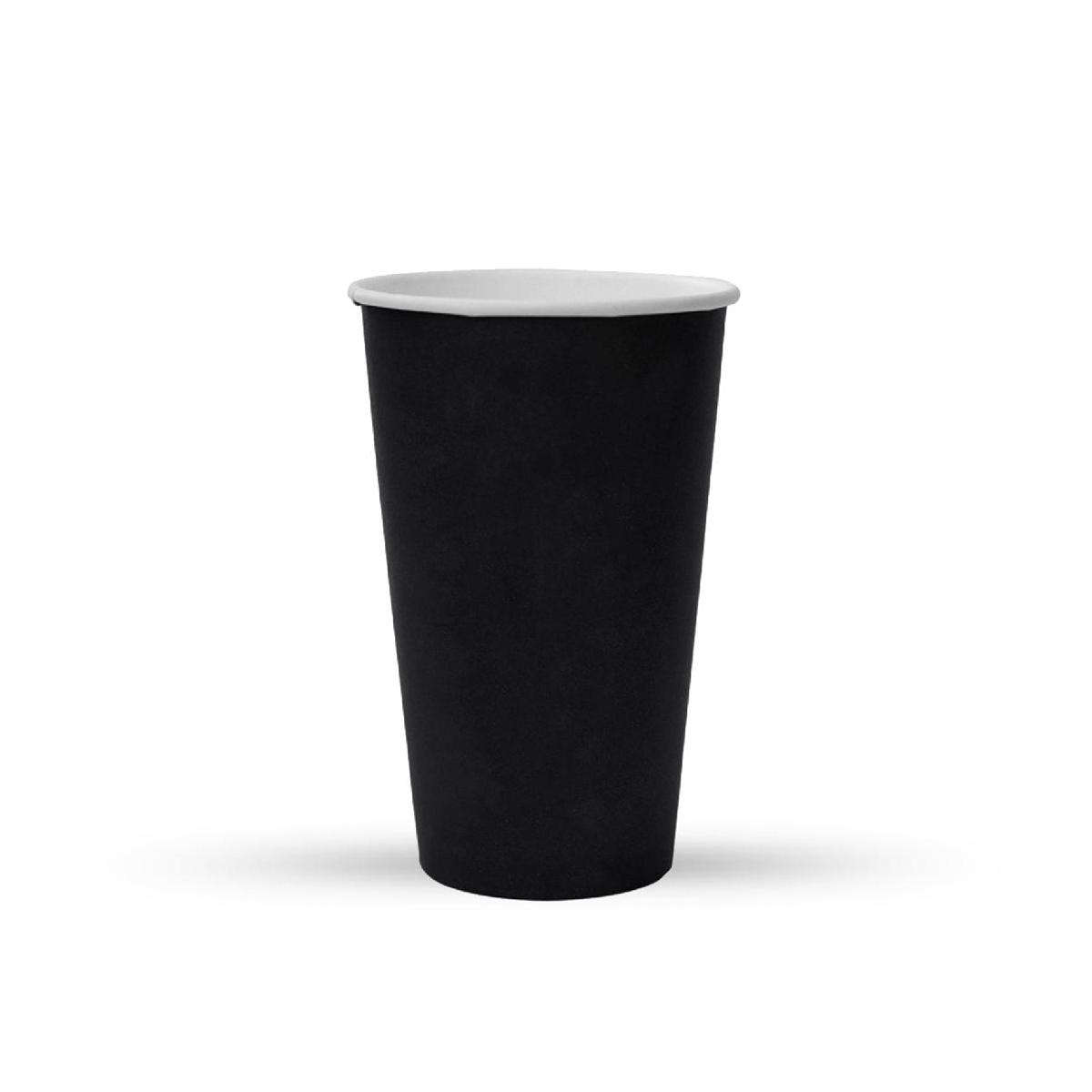 Стакан картонный 400мл черный d=90 (50/1000)