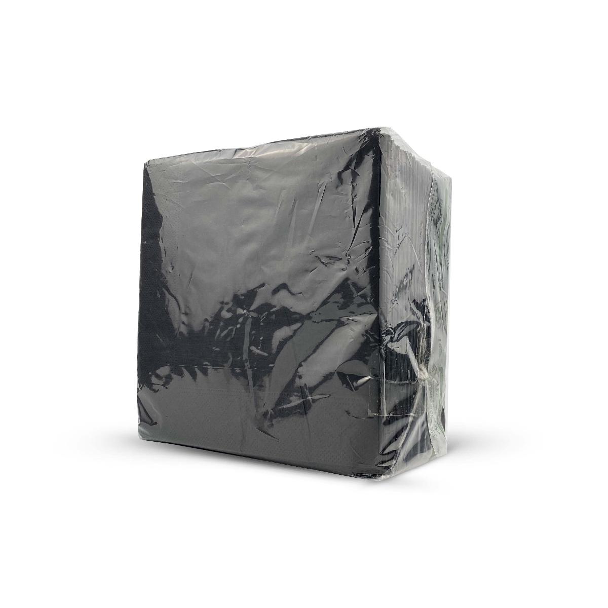 Салфетки бумажные 2-слойные 33×33см 125шт черные "Lime" 740150 (16)