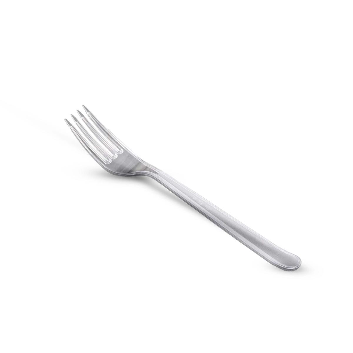 Вилка пластиковая "премиум" 180мм прозрачная (50/2500)