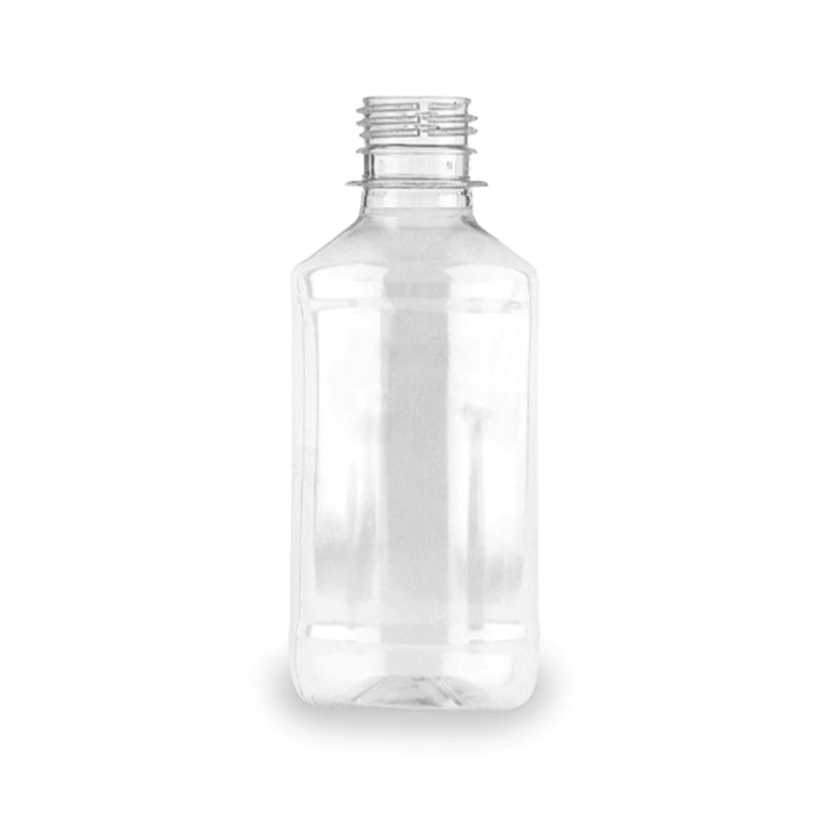 Бутылка ПЭТ 0,25л прозрачная 28мм БЕЗ крышки высокое горло (180)