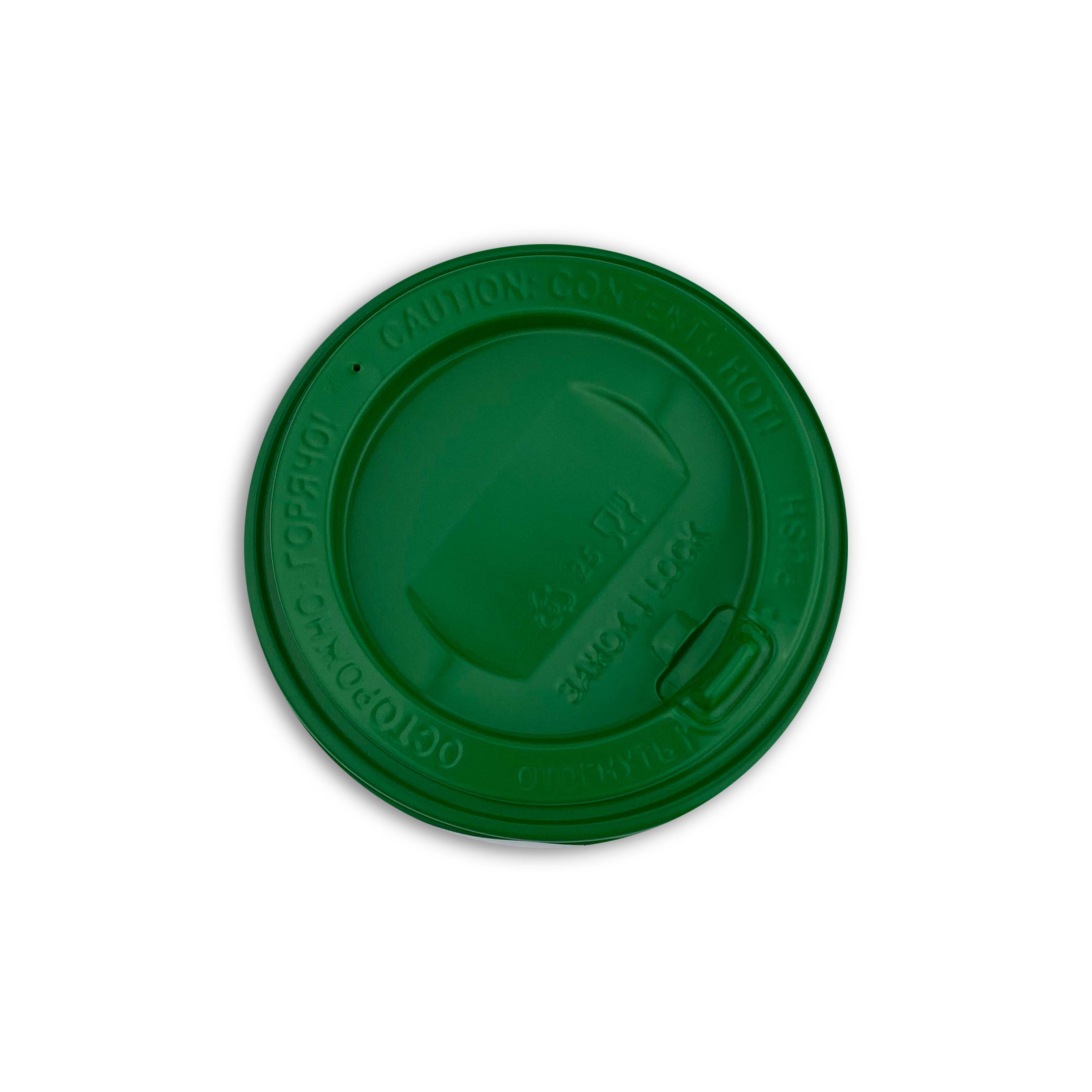 Крышка пластиковая d=90 зеленая с клапаном УК-90К (100/2000)