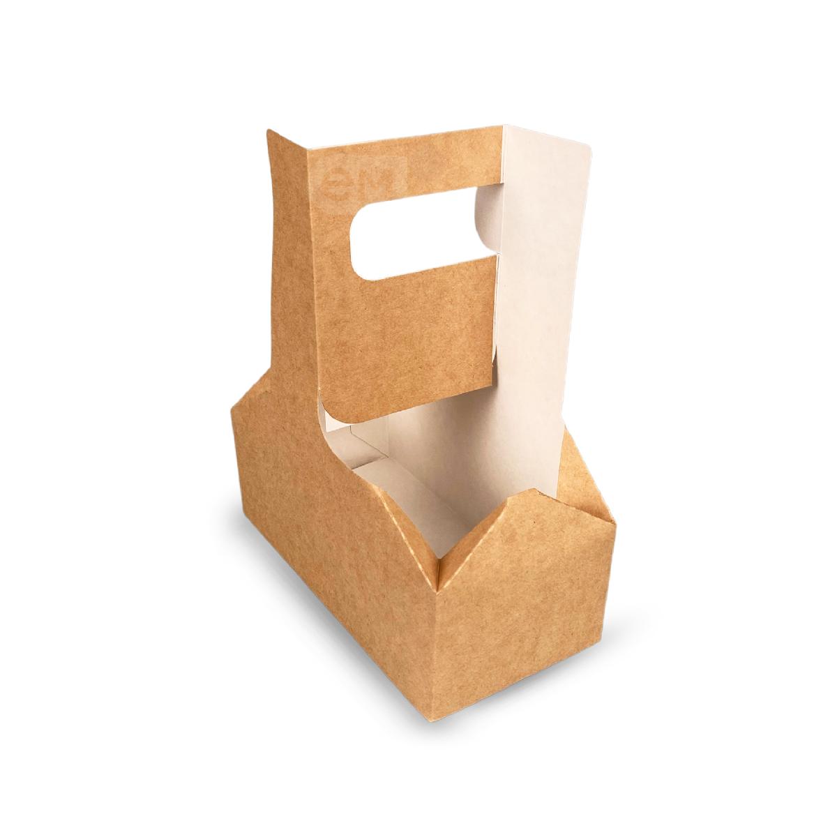 Подставка-держатель картонный с ручкой для 2 стаканов Cupholder OSQ (25/500)