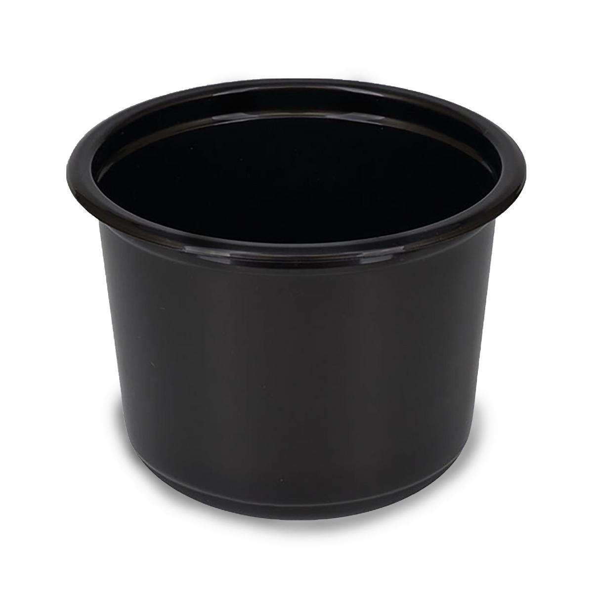 Контейнер круглый К115 d115мм 500мл h84мм черный PP ДП (50/500)