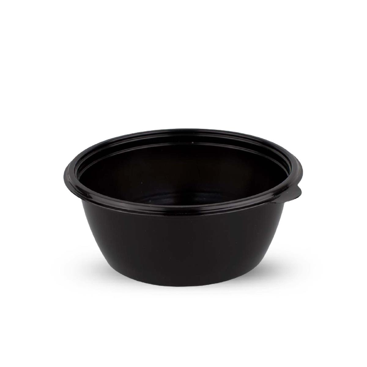 Контейнер круглый К144 d144мм 500мл h59мм черный PP Stirolplast (50/300)