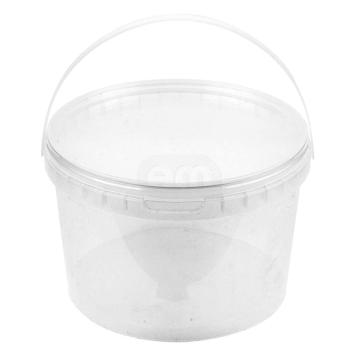 Ведро круглое d180мм 2250мл с ручкой крышкой и контролем вскрытия PP В9786 (КВ1940) (10/100)