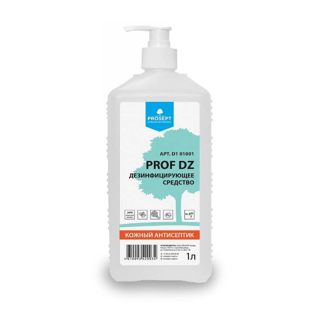 Антисептик для рук и поверхностей 1л Prosept Prof DZ (D1 01001) (12)М+