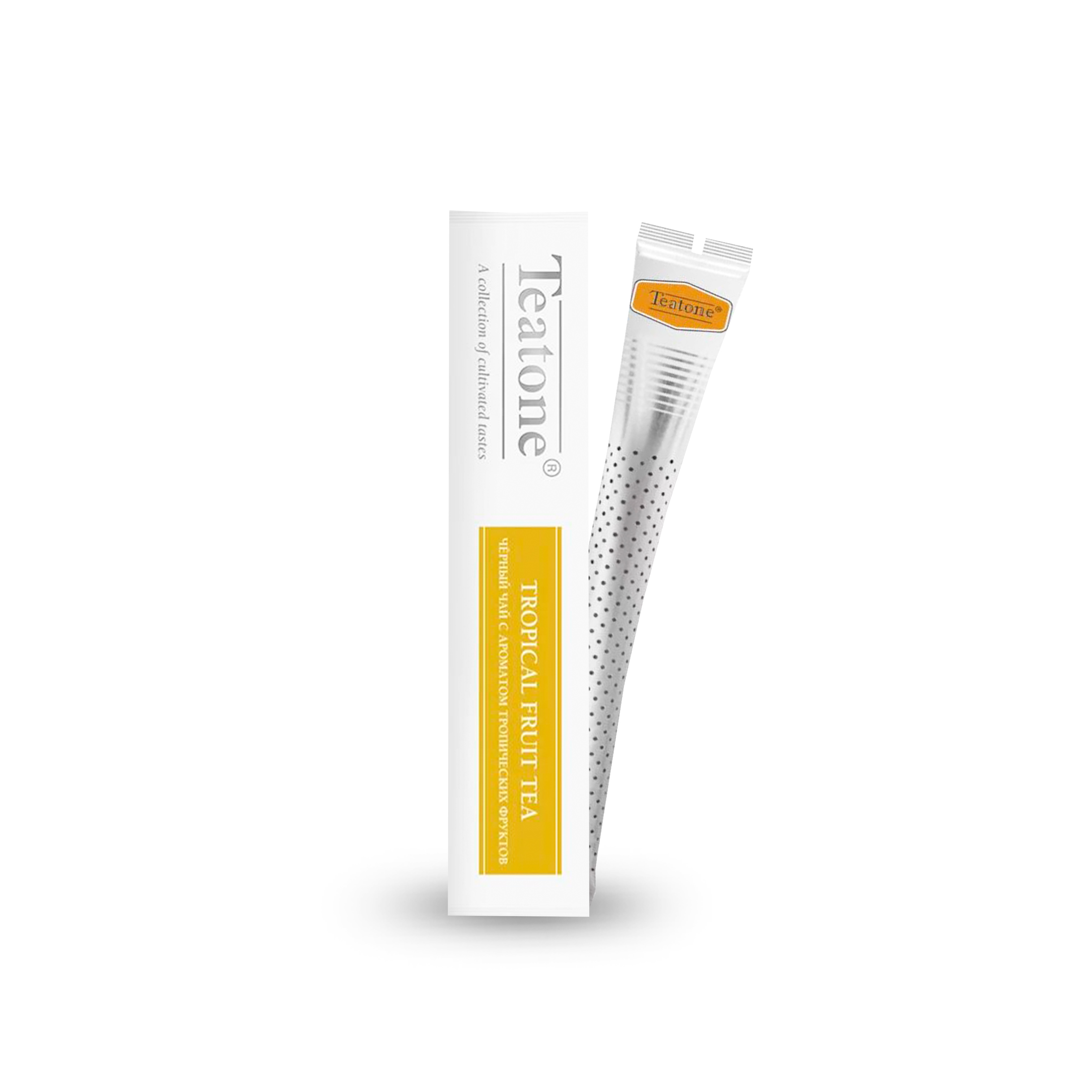 Чай teatone в стиках 15ст*1,8г. черный с ароматом тропических фруктов арт.616 (12)