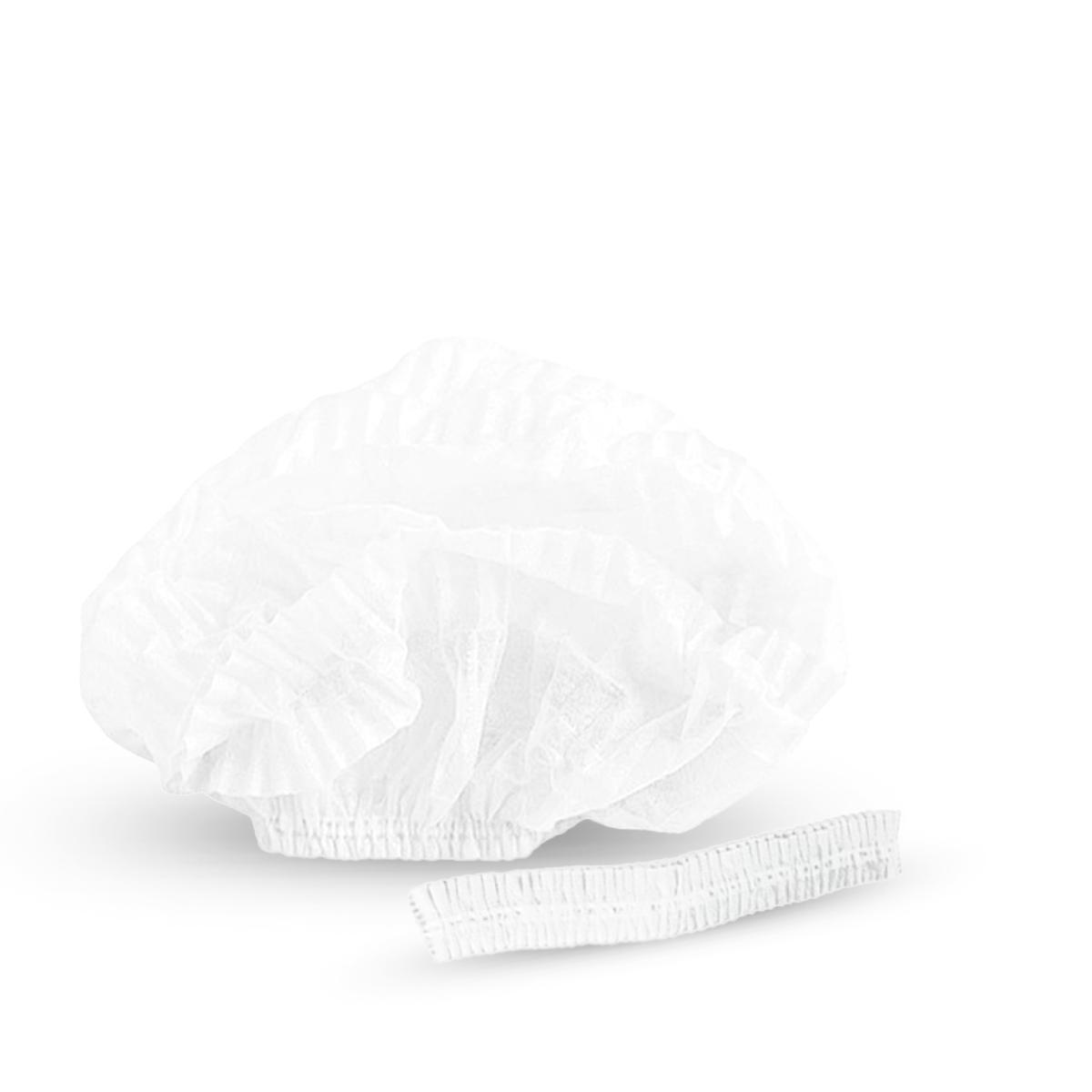 Шапочка одноразовая Шарлотта белая 100шт (10)