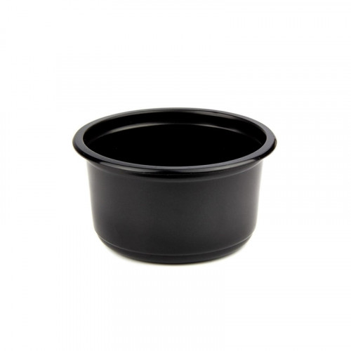 Контейнер круглый К115 d115мм 350мл h59мм черный PP ДП (50/500)