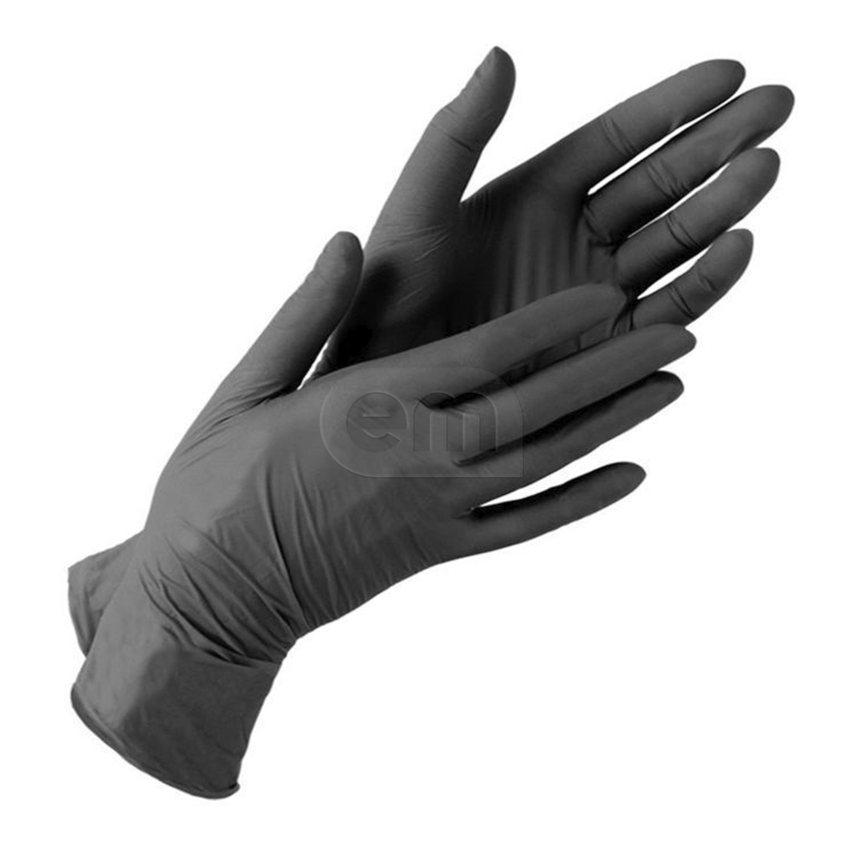Перчатки нитриловые ЧЕРНЫЕ размер ХL 100шт Benovy (10)