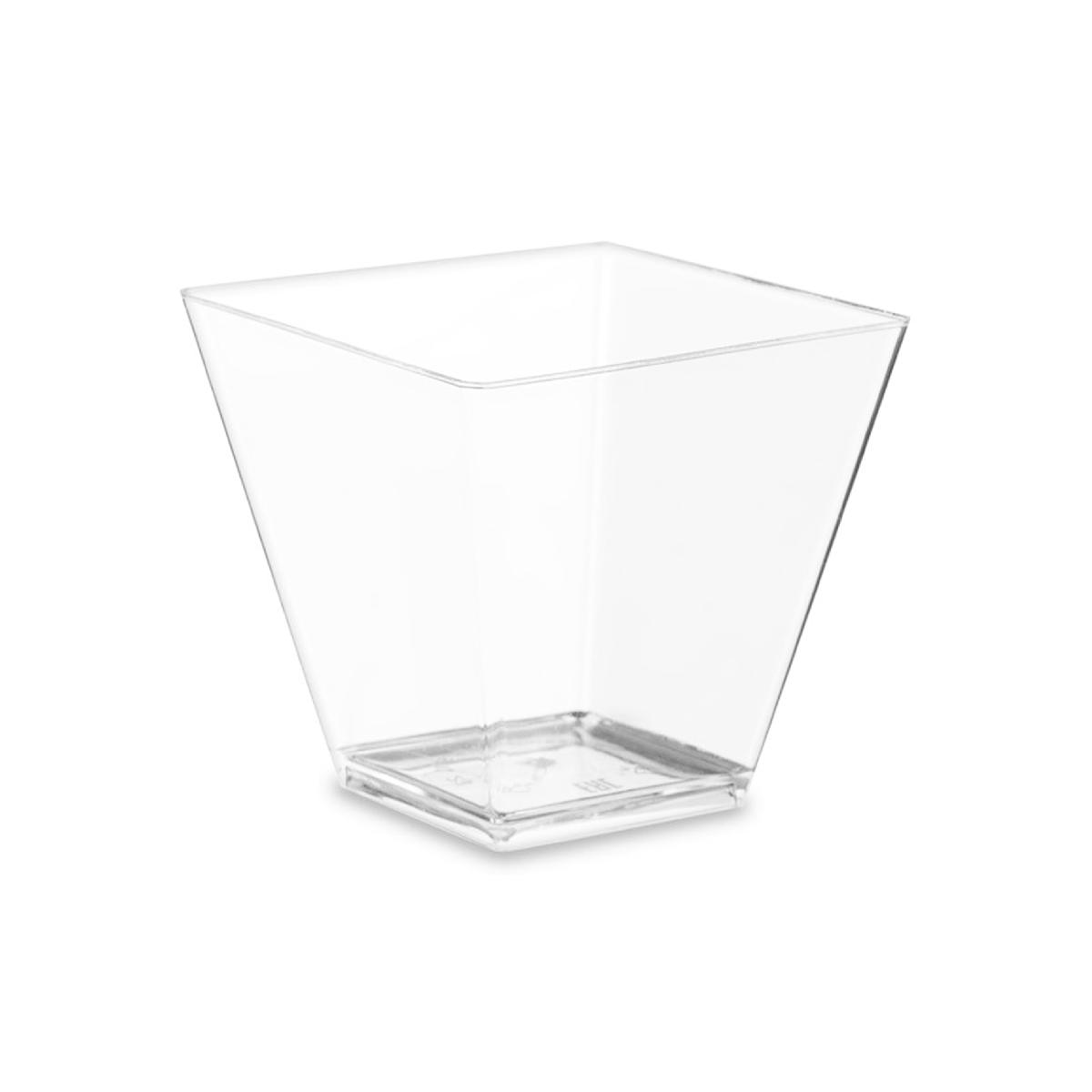 Чашка фуршетная Ромб 95 мл прозрачная 55*56*53мм 5011П (25/500)