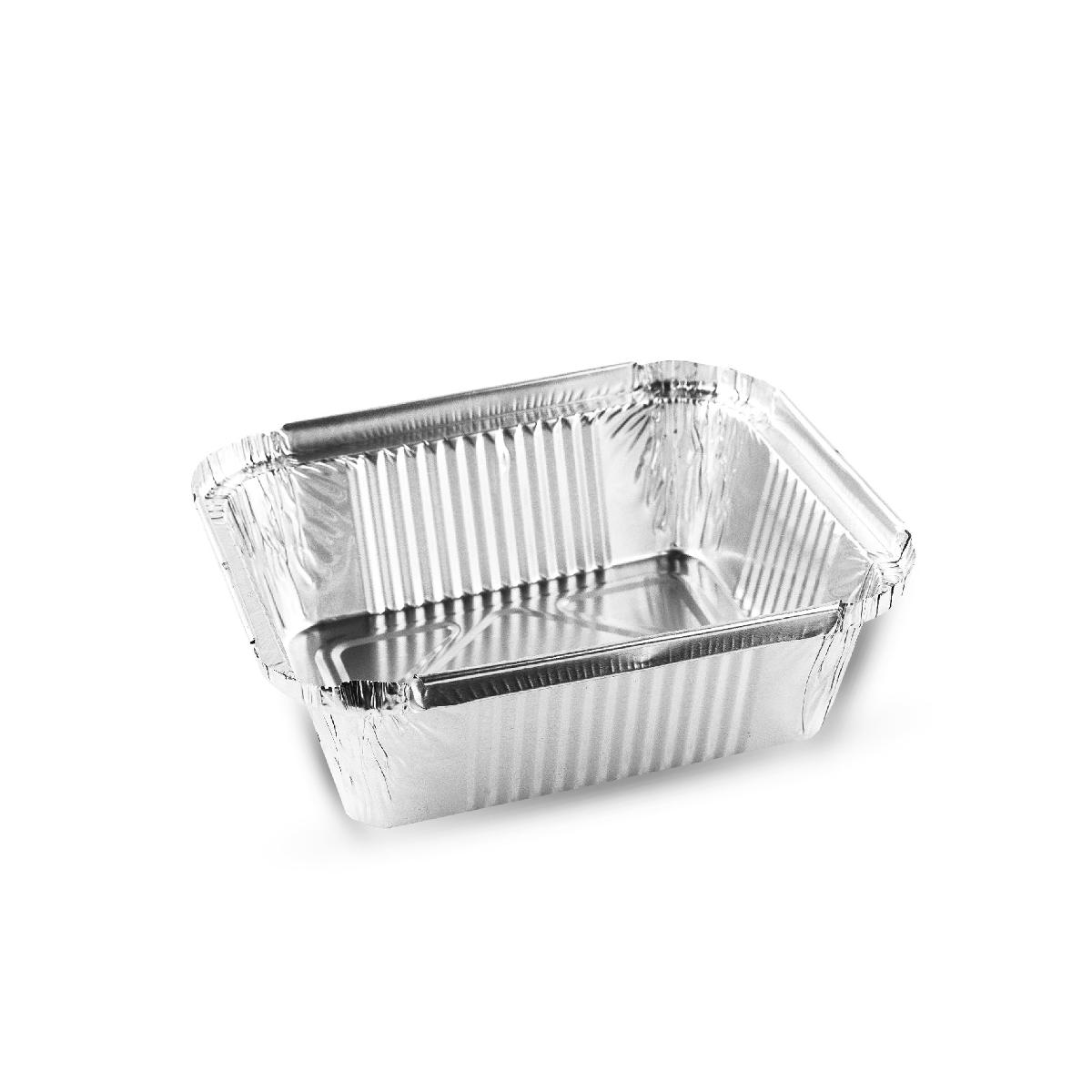 Форма алюминиевая прямоугольная "R28L" 144*119в 109*84н h40 430мл (Ф) (120/2040)