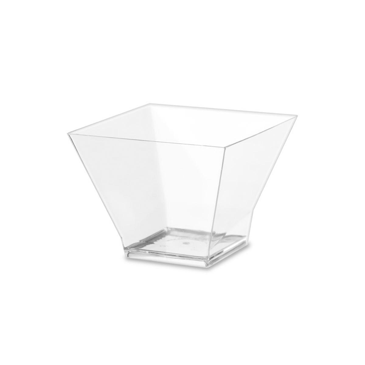 Чашка фуршетная Пагода 150 мл прозрачная 72*72*57мм 5018П (12/240)