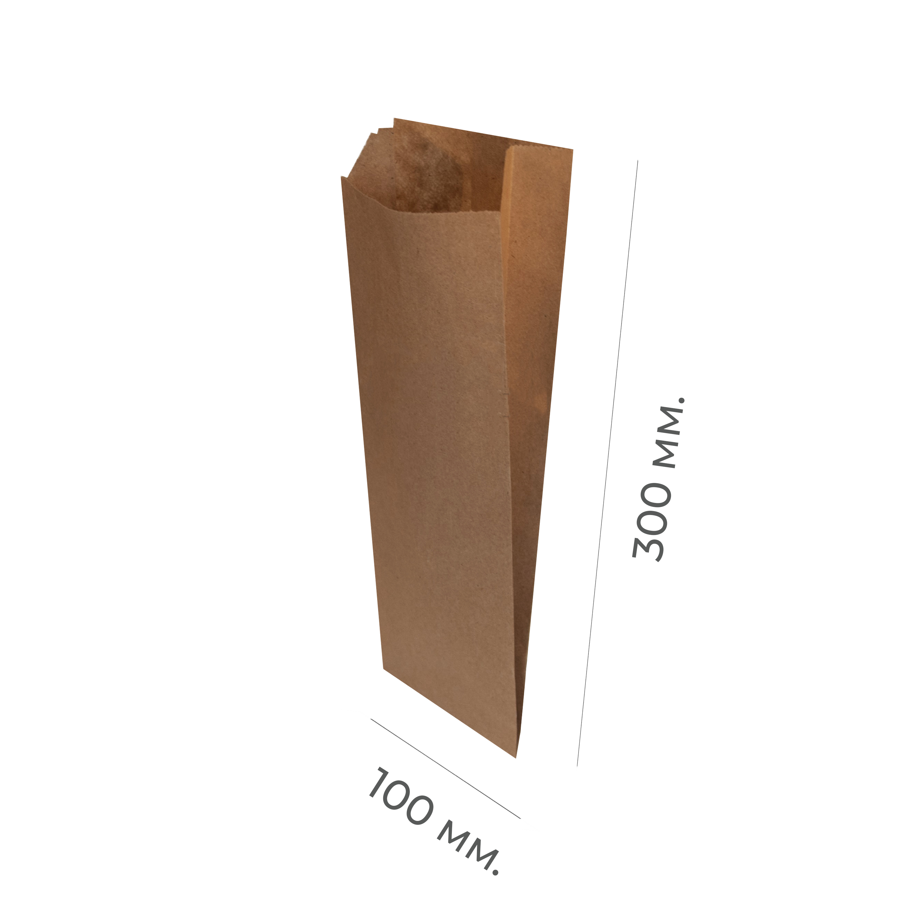 Крафт-пакет V-образный 100×50×300мм (100/2000)