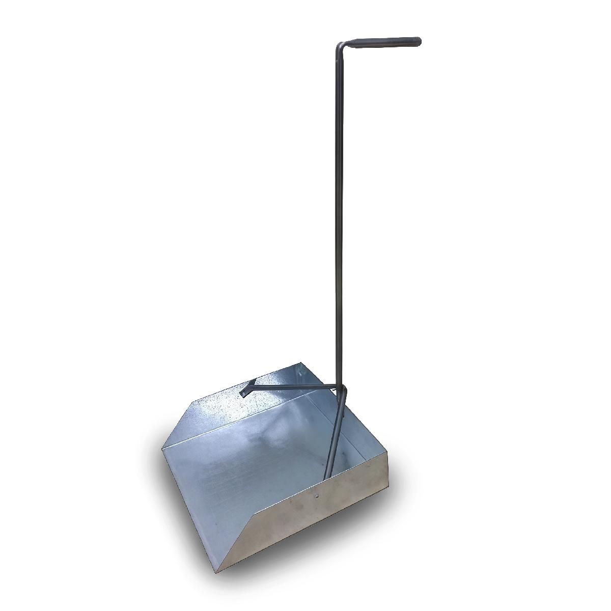 Совок металлический для мусора 310*310 мм с Г-образ. ручкой