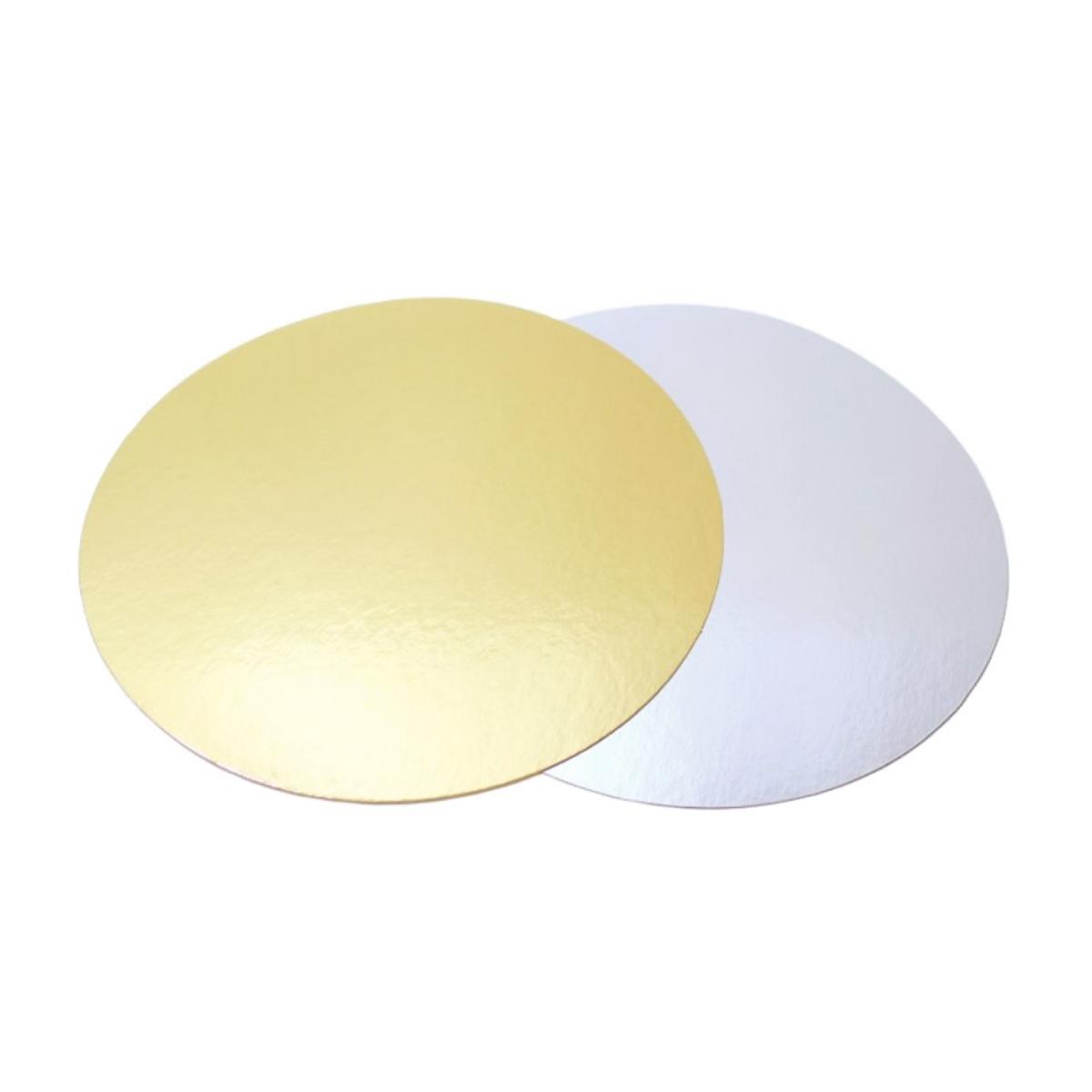 Подложка ламинированная золото/жемчуг 3,2(+0,3)мм 18см 10шт