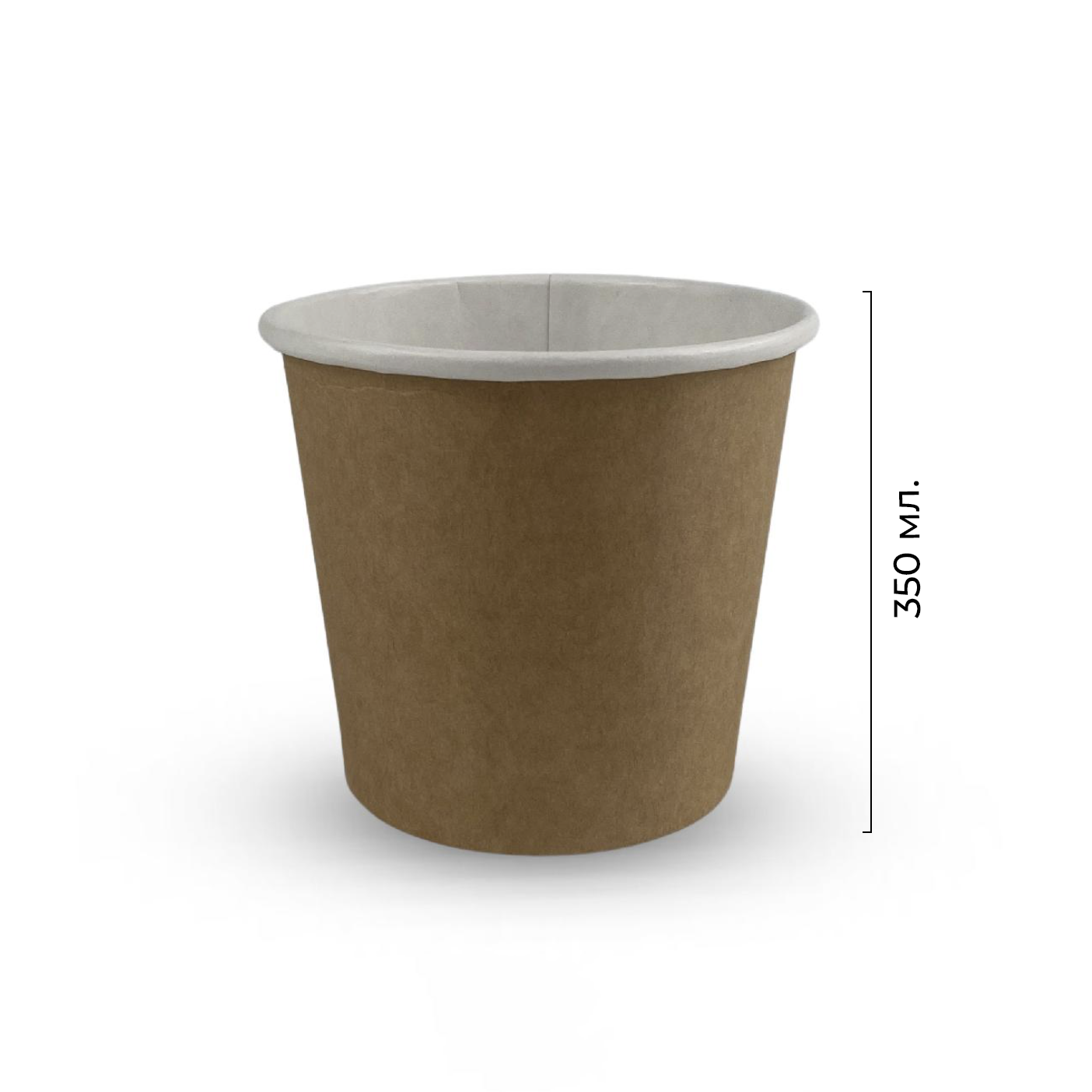Контейнер с круглым дном Uni 350мл крафт d=95мм (60/600)