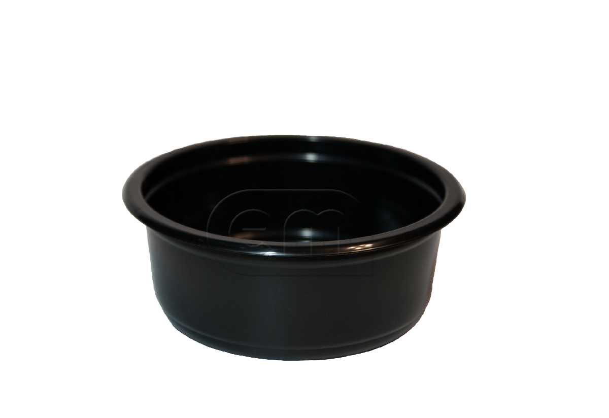 Контейнер круглый СПК115 d115мм 250мл h58.6мм черный PP (50/500)