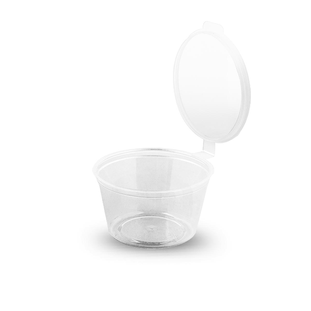 Соусник прозрачный с крышкой 80мл "Перинт" (80/960)