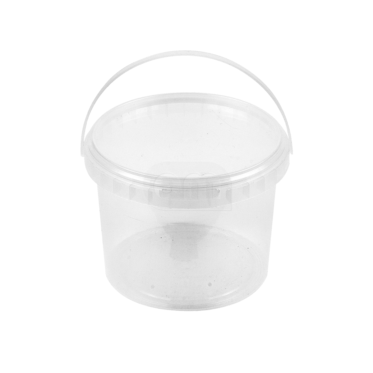 Ведро круглое d109мм 550мл с ручкой крышкой и контролем вскрытия PP В7664 (10/480)