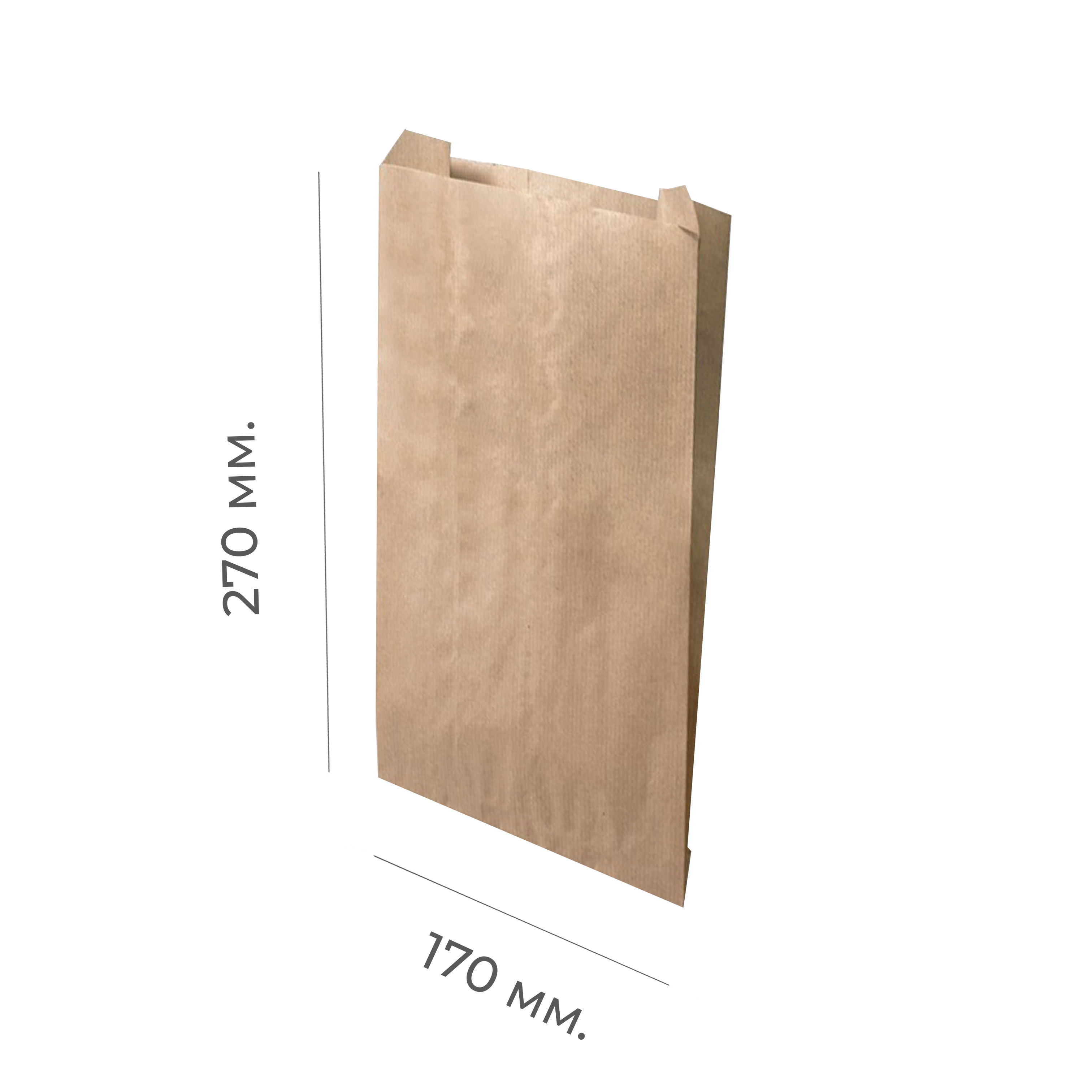 Крафт-пакет V-образный 170×45×270мм (100/1800)