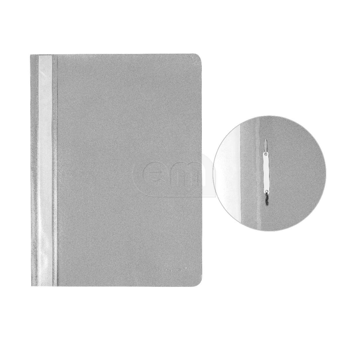 Папка-скоросшиватель А4 серая (25)