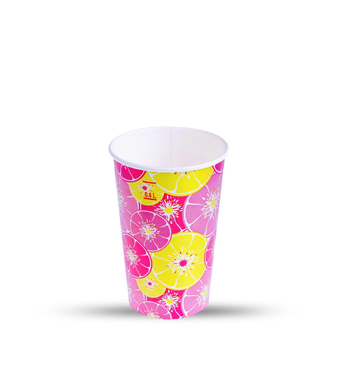 Стакан для холодных напитков Цитрус красный 400-550мл d=90 (50/800)