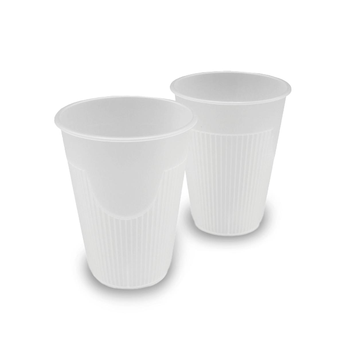 Стакан пластиковый для горячих напитков 300мл 90мм прозрачный 1034П (10/200)