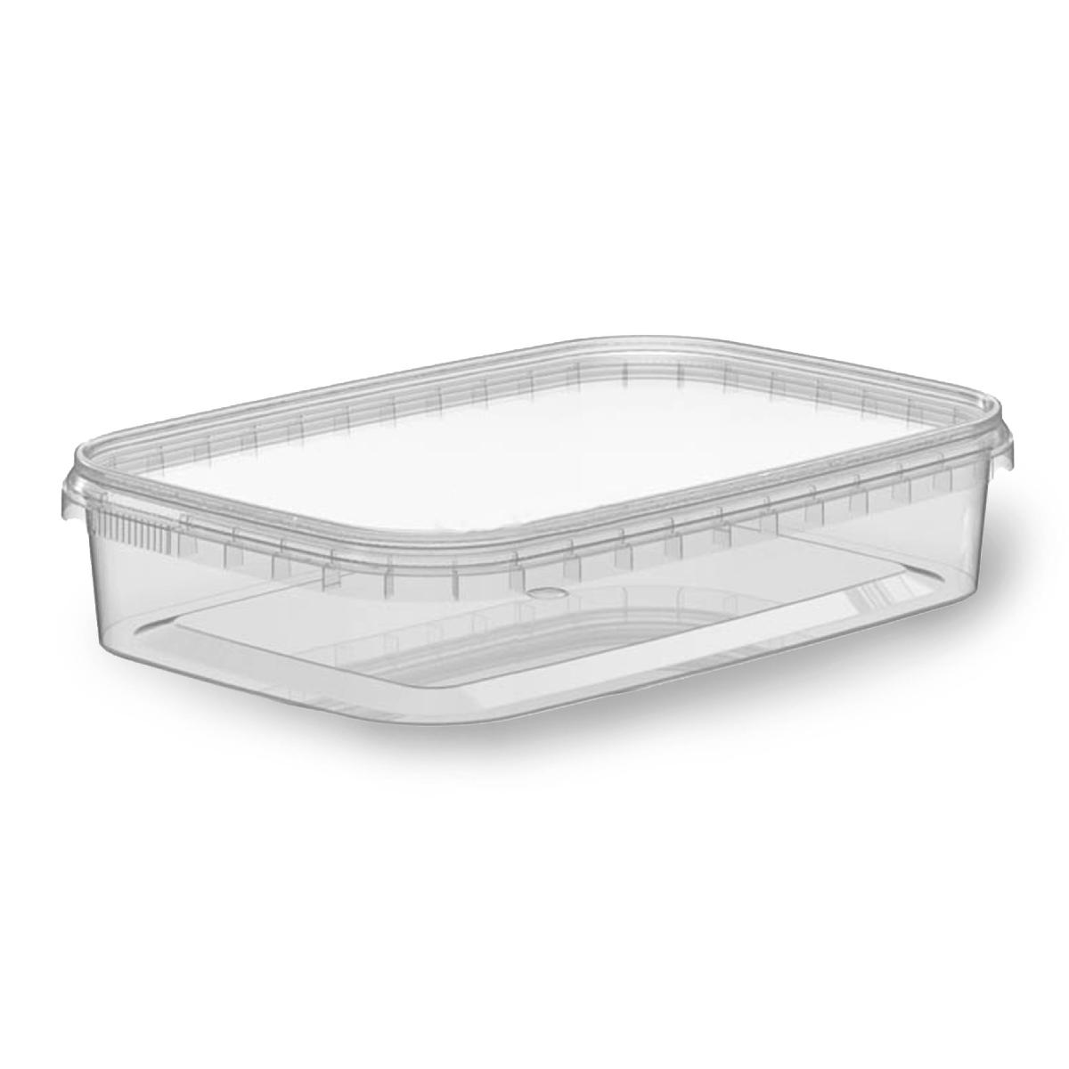 Контейнер прямоугольный 184*124 с контрольным замком 500мл PP Перинт (150)